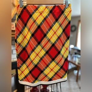 St John’s Women’s Plaid Skirt Size 6 (Marie Gray Collection)